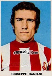 Cromo Giuseppe Damiani - Calciatori 1973-1974 - Edis