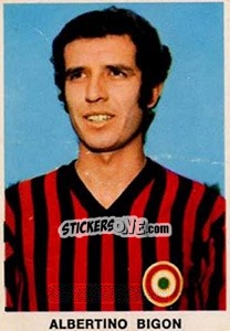 Cromo Albertino Bigon - Calciatori 1973-1974 - Edis