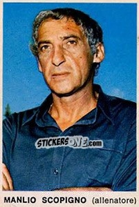 Cromo Manlio Scopigno - Calciatori 1973-1974 - Edis