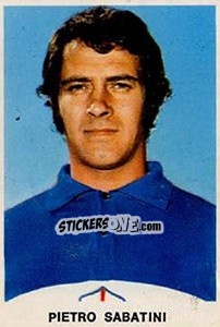Sticker Pietro Sabatini - Calciatori 1973-1974 - Edis