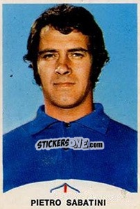 Sticker Pietro Sabatini - Calciatori 1973-1974 n. 237 - Edis