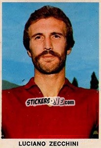 Figurina Luciano Zecchini - Calciatori 1973-1974 - Edis