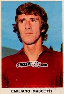 Cromo Emiliano Mascetti - Calciatori 1973-1974 - Edis