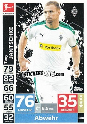 Figurina Tony Jantschke - German Fussball Bundesliga 2018-2019. Match Attax Extra - Topps