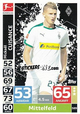 Figurina Mickaël Cuisance - German Fussball Bundesliga 2018-2019. Match Attax Extra - Topps