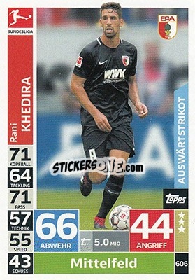 Cromo Rani Khedira - German Fussball Bundesliga 2018-2019. Match Attax Extra - Topps