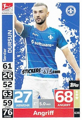 Figurina Serdar Dursun - German Fussball Bundesliga 2018-2019. Match Attax Extra - Topps