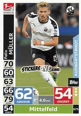 Figurina Felix Müller - German Fussball Bundesliga 2018-2019. Match Attax Extra - Topps