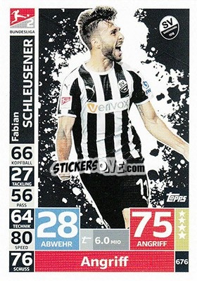 Figurina Fabian Schleusener - German Fussball Bundesliga 2018-2019. Match Attax Extra - Topps