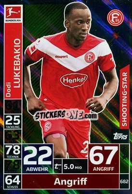 Figurina Dodi Lukebakio - German Fussball Bundesliga 2018-2019. Match Attax Extra - Topps