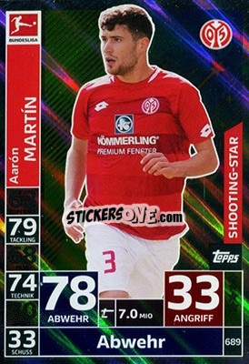 Figurina Aarón Martin - German Fussball Bundesliga 2018-2019. Match Attax Extra - Topps