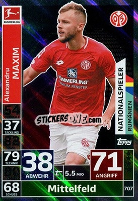 Figurina Alexandru Maxim - German Fussball Bundesliga 2018-2019. Match Attax Extra - Topps