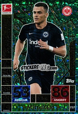 Cromo Filip Kostic - German Fussball Bundesliga 2018-2019. Match Attax Extra - Topps