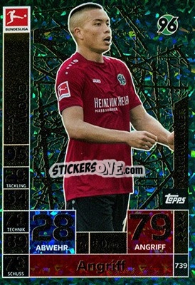 Sticker Bobby Wood - German Fussball Bundesliga 2018-2019. Match Attax Extra - Topps