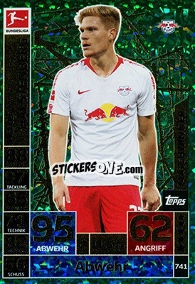 Sticker Marcel Halstenberg - German Fussball Bundesliga 2018-2019. Match Attax Extra - Topps