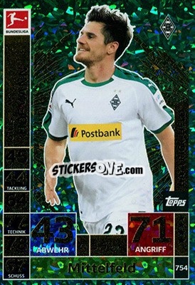 Sticker Jonas Hofmann - German Fussball Bundesliga 2018-2019. Match Attax Extra - Topps