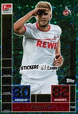 Sticker Simon Terodde - German Fussball Bundesliga 2018-2019. Match Attax Extra - Topps
