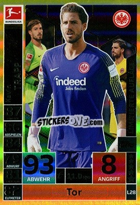 Cromo Kevin Trapp - German Fussball Bundesliga 2018-2019. Match Attax Extra - Topps