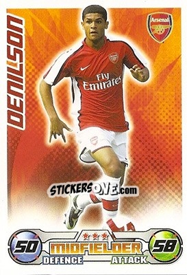 Cromo Denilson - English Premier League 2008-2009. Match Attax n. 12 - Topps