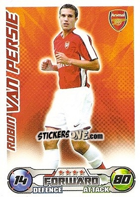 Sticker Robin van Persie - English Premier League 2008-2009. Match Attax n. 15 - Topps