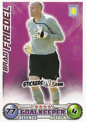 Cromo Brad Friedel - English Premier League 2008-2009. Match Attax n. 19 - Topps