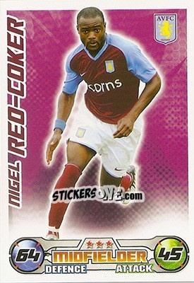Sticker Nigel Reo-Coker - English Premier League 2008-2009. Match Attax n. 29 - Topps