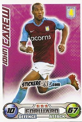 Sticker John Carew - English Premier League 2008-2009. Match Attax n. 33 - Topps