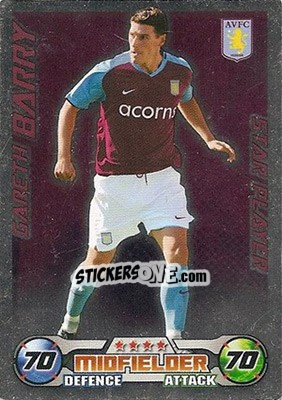 Cromo Gareth Barry - English Premier League 2008-2009. Match Attax - Topps