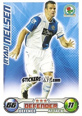 Cromo Ryan Nelsen - English Premier League 2008-2009. Match Attax n. 40 - Topps