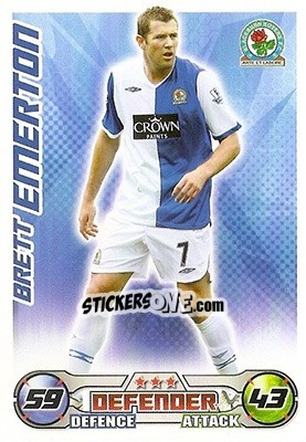 Sticker Brett Emerton - English Premier League 2008-2009. Match Attax n. 42 - Topps