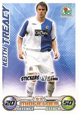 Sticker Keith Treacy - English Premier League 2008-2009. Match Attax n. 43 - Topps
