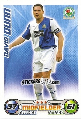 Sticker David Dunn - English Premier League 2008-2009. Match Attax n. 46 - Topps