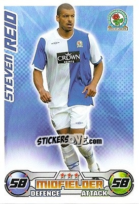 Sticker Steven Reid - English Premier League 2008-2009. Match Attax n. 48 - Topps