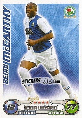 Sticker Benni McCarthy - English Premier League 2008-2009. Match Attax - Topps
