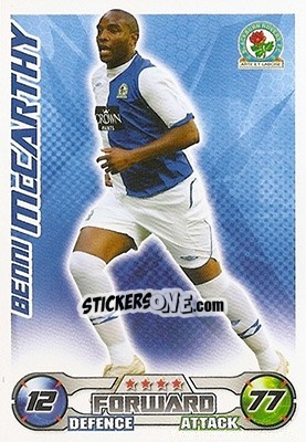 Sticker Benni McCarthy - English Premier League 2008-2009. Match Attax n. 50 - Topps