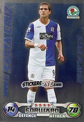 Sticker Roque Santa Cruz - English Premier League 2008-2009. Match Attax n. 54 - Topps