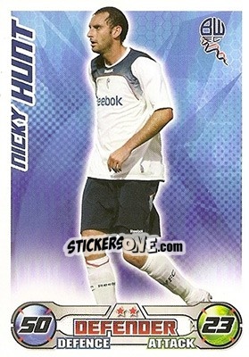 Sticker Nicky Hunt - English Premier League 2008-2009. Match Attax n. 58 - Topps
