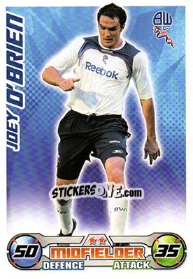 Figurina Joey O'Brien - English Premier League 2008-2009. Match Attax n. 63 - Topps