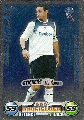 Sticker Kevin Nolan - English Premier League 2008-2009. Match Attax n. 71 - Topps