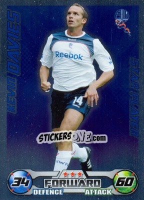 Sticker Kevin Davies - English Premier League 2008-2009. Match Attax - Topps