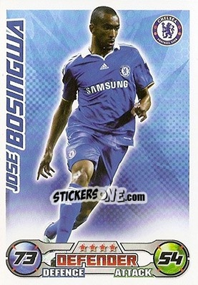 Sticker Jose Bosingwa - English Premier League 2008-2009. Match Attax n. 78 - Topps