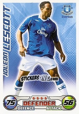 Sticker Joleon Lescott - English Premier League 2008-2009. Match Attax n. 92 - Topps