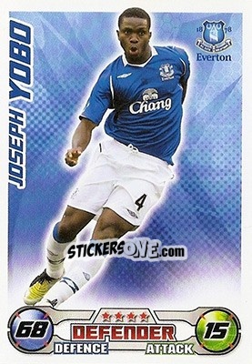 Sticker Joseph Yobo - English Premier League 2008-2009. Match Attax n. 93 - Topps