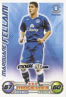 Sticker Marouane Fellaini - English Premier League 2008-2009. Match Attax n. 104 - Topps