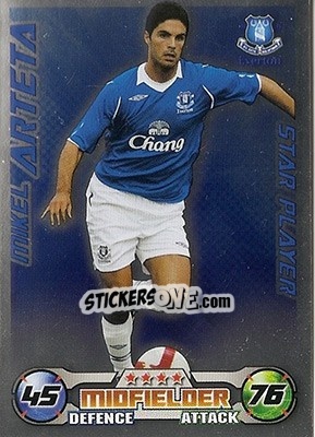 Figurina Mikel Arteta - English Premier League 2008-2009. Match Attax - Topps