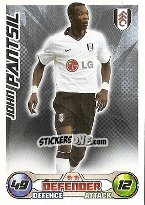 Sticker John Pantsil - English Premier League 2008-2009. Match Attax - Topps