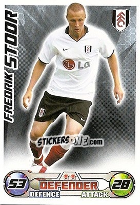 Cromo Fredrik Stoor - English Premier League 2008-2009. Match Attax n. 114 - Topps