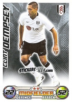 Sticker Clint Dempsey - English Premier League 2008-2009. Match Attax n. 117 - Topps