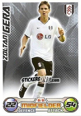 Sticker Zoltan Gera - English Premier League 2008-2009. Match Attax n. 118 - Topps