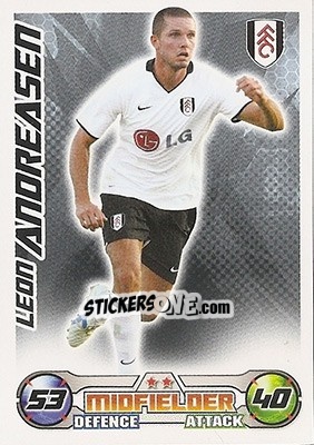 Sticker Leon Andreasen - English Premier League 2008-2009. Match Attax - Topps